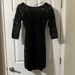 Elegant Black Lace Dress